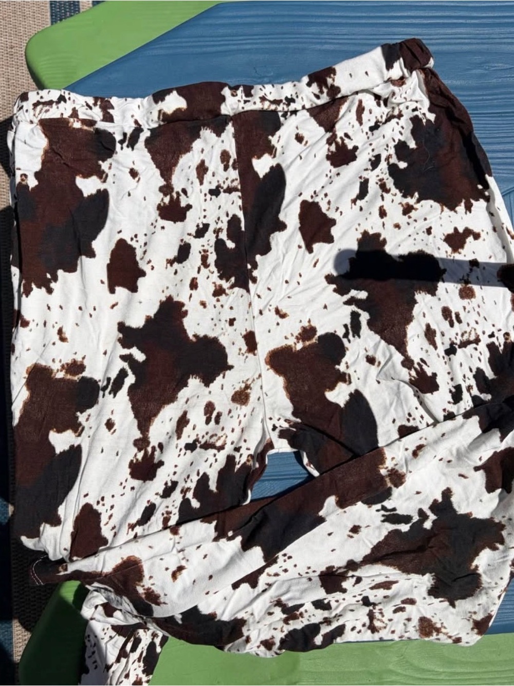 Adult Cow-Print Brown and White Lounge pants Bamboo